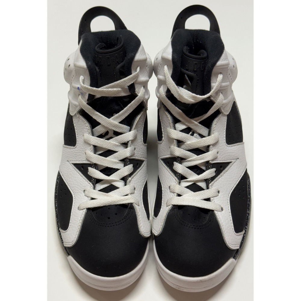 Air Jordan 6 Retro Oreo White Black Speckled Sneakers Mens Size 10 - Picture 2 of 7